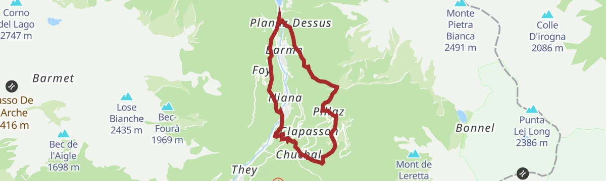 Route map: Villaggi fermi nel tempo